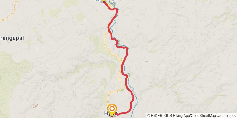 Otago Central Rail Hut stage 5 Map