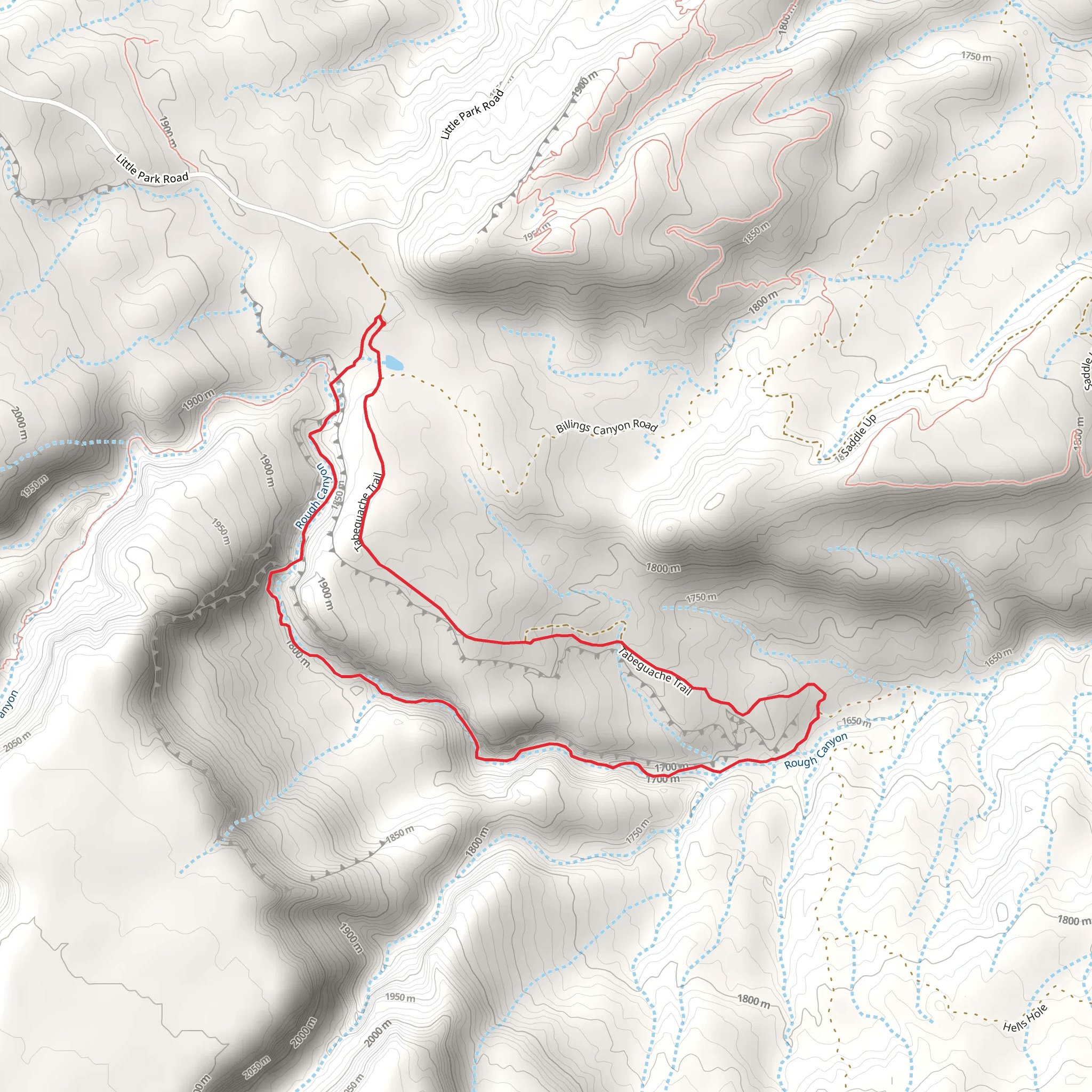 Rough Canyon Loop mobile static map