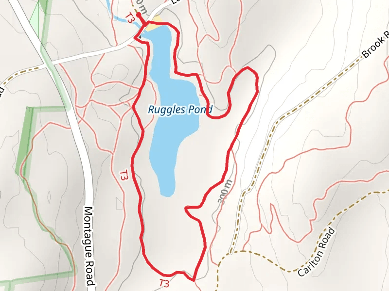 Ruggles Pond Loop via Laurel Drive