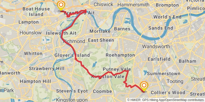 Green London Way stage 5 Map