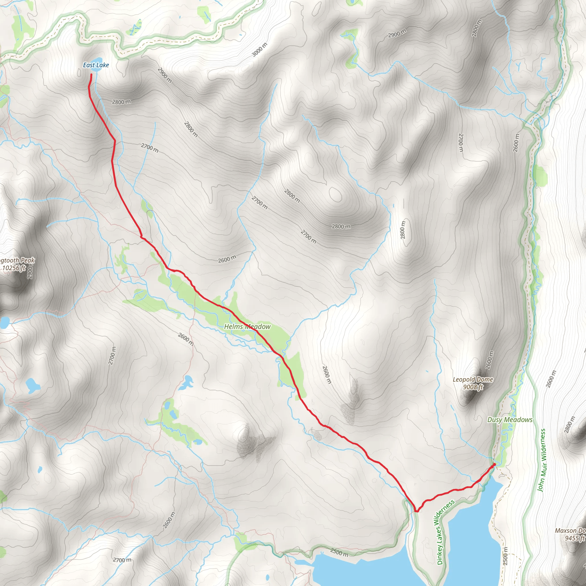 East Lake via Theodore Solomons Trail mobile static map