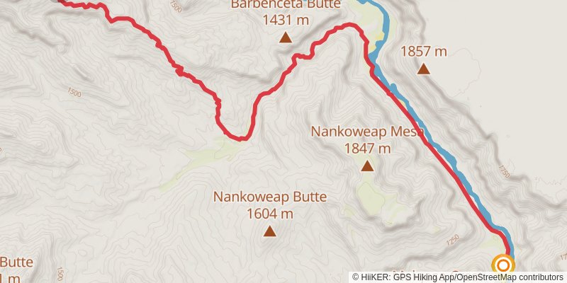 Hayduke Trail stage 52 Map