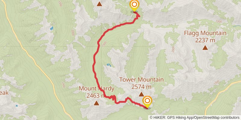 Pacific Crest Trail - Washington stage 46 Map