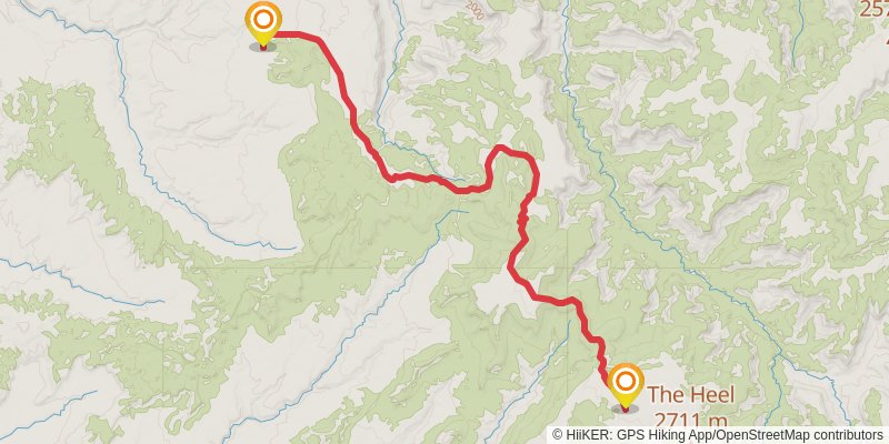 American Discovery Trail - Utah stage 22 Map