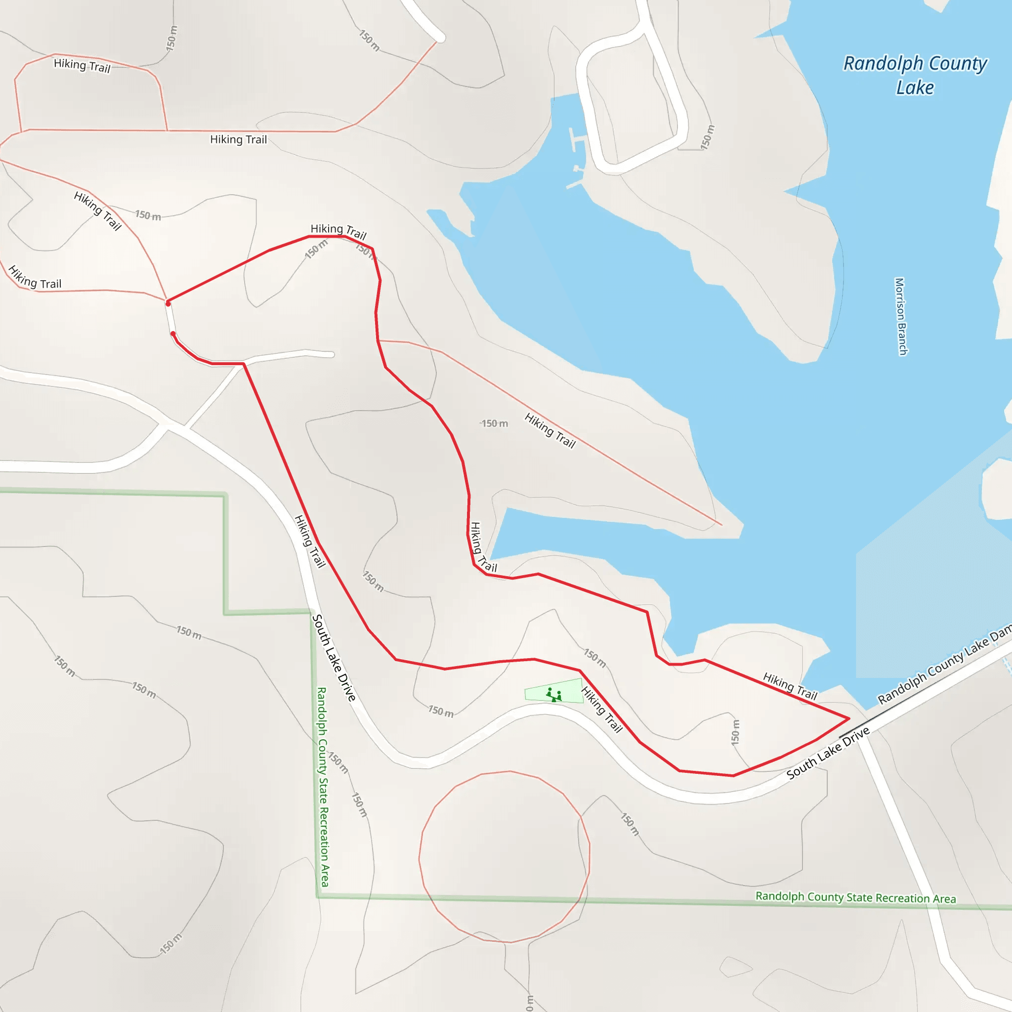 Randolph County Lake Loop - West Shore mobile static map