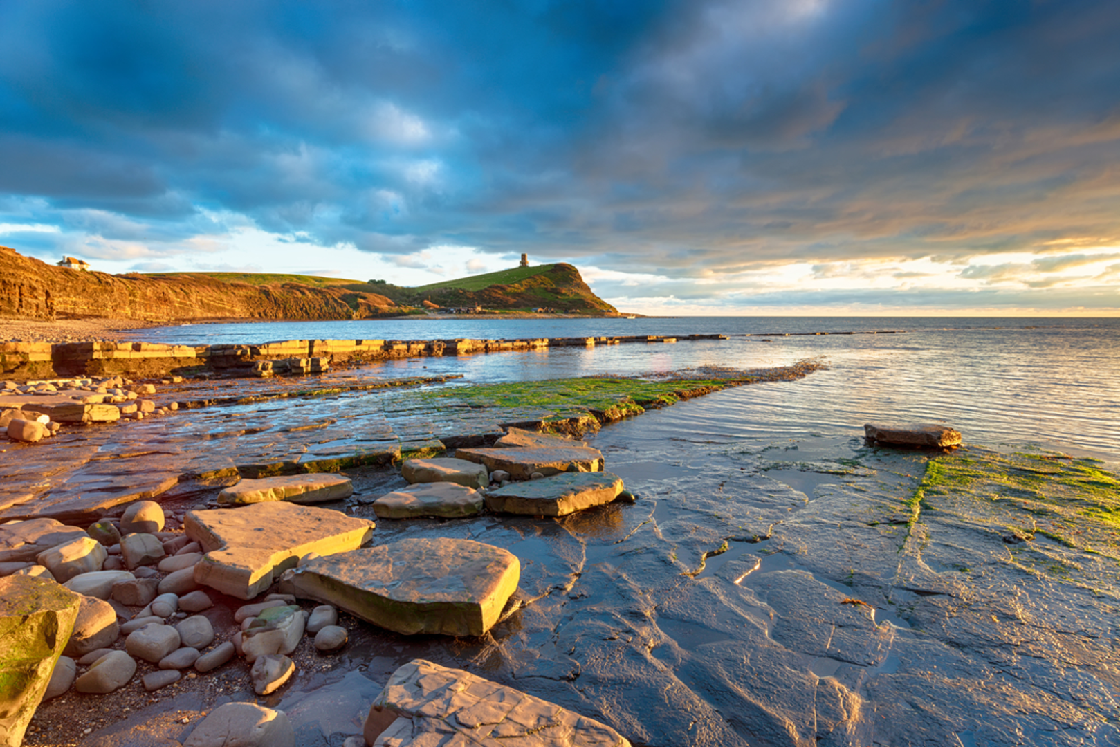 An image depicting the trail Corfe Castle to Kimmeridge Walk and its surrounding area.