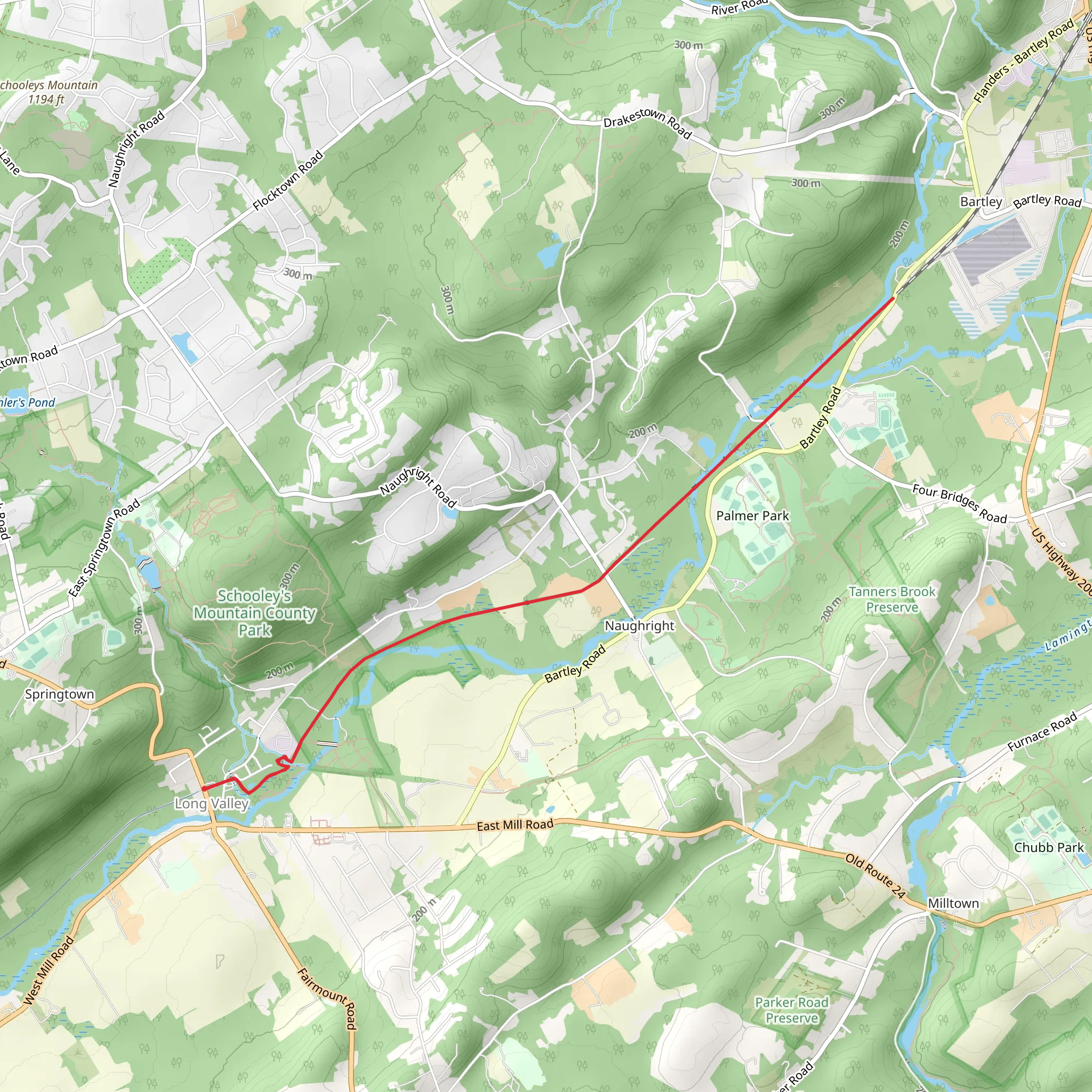 Columbia Trail mobile static map