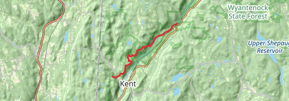 Appalachian Trail - Connecticut stage 2 Map