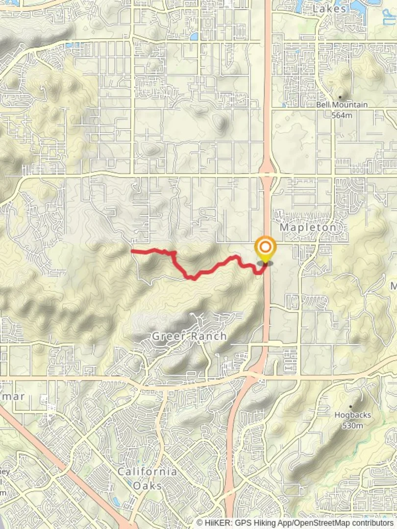 An image depicting the trail Escondido Freeway Walk and its surrounding area.