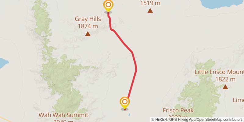 American Discovery Trail North Route stage 311 Map