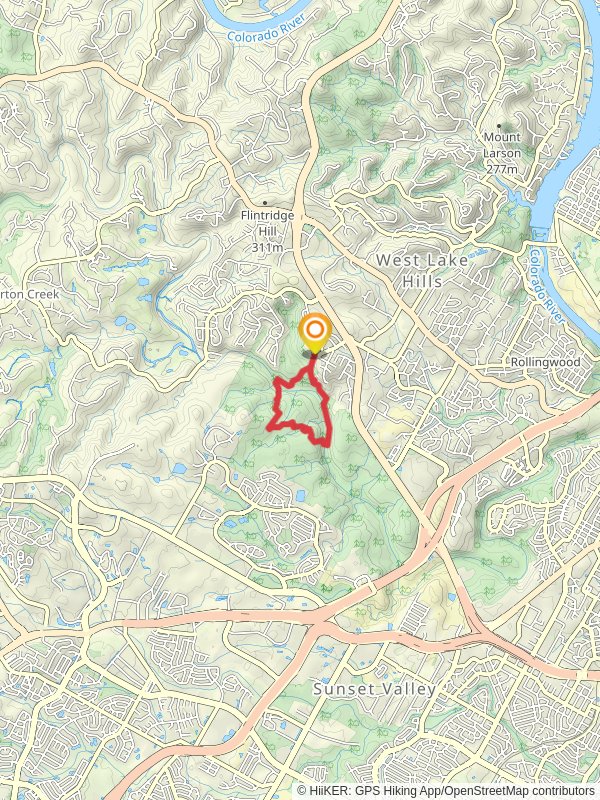 Barton Creek Greenbelt Trail 11, Mountain Connector and Hill of Life Loop Trail