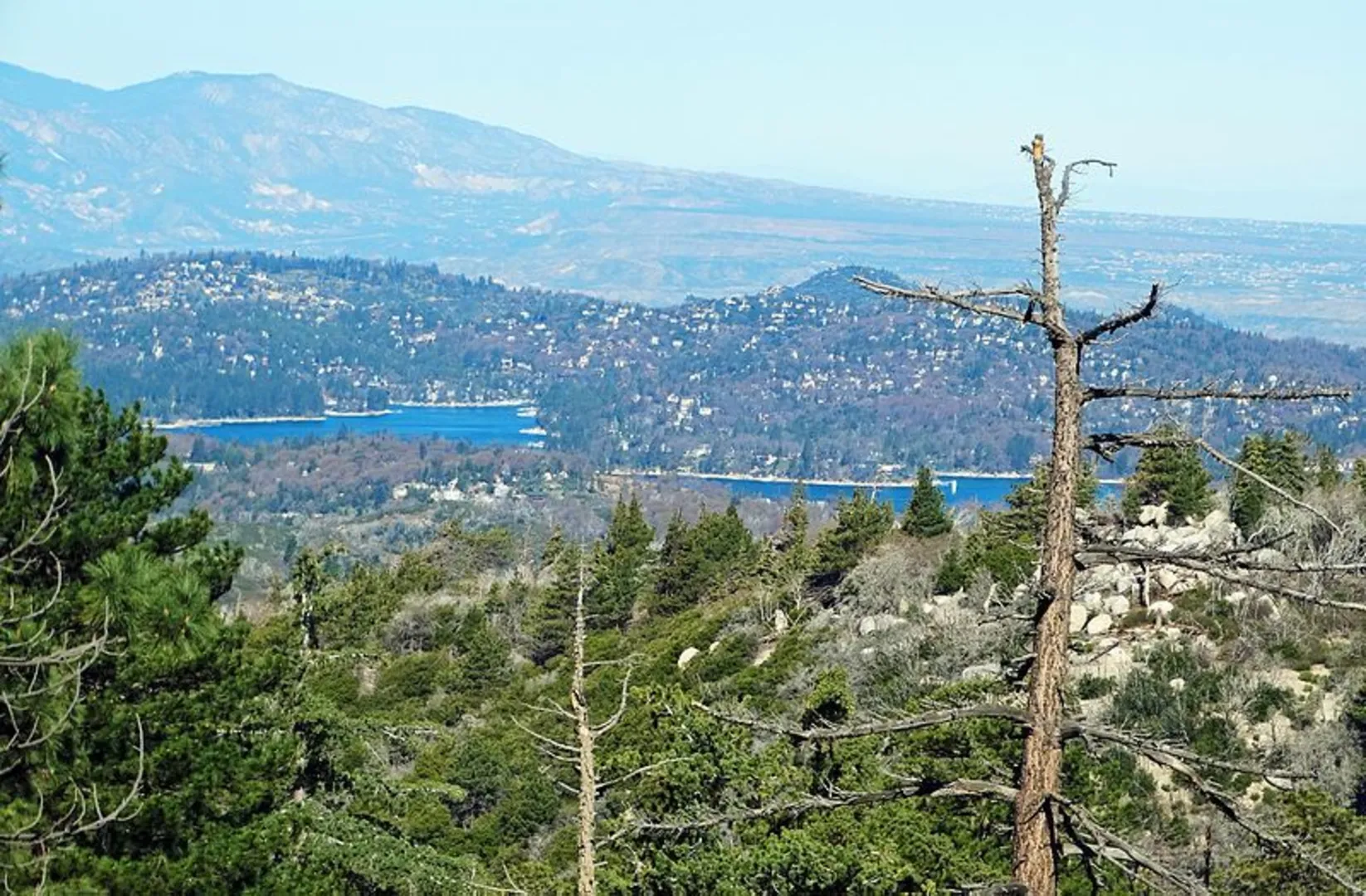 An image depicting the trail Heaps Peak Arboretum Trail and its surrounding area.