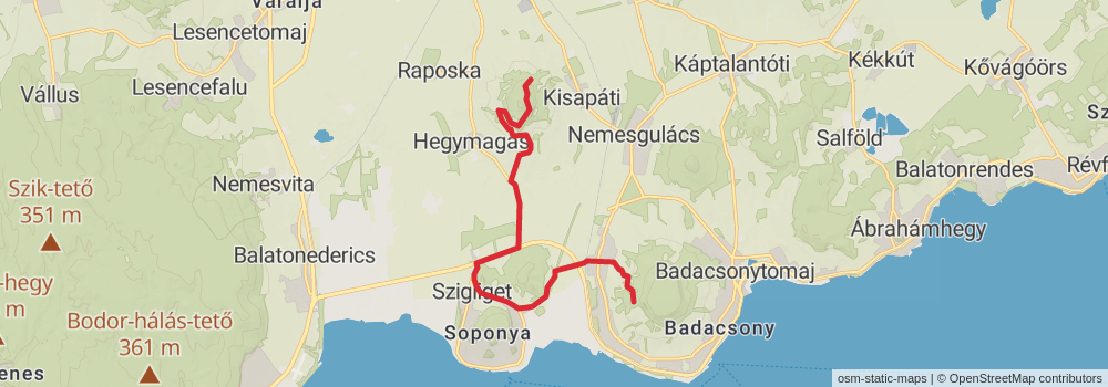 National Blue Trail - OKT stage 12 Map