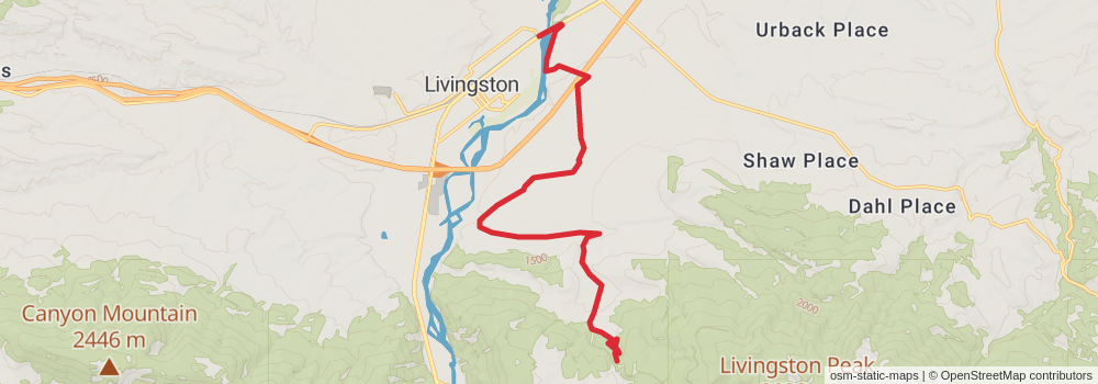 American Perimeter Trail - Rocky Mountains Primary stage 67 Map