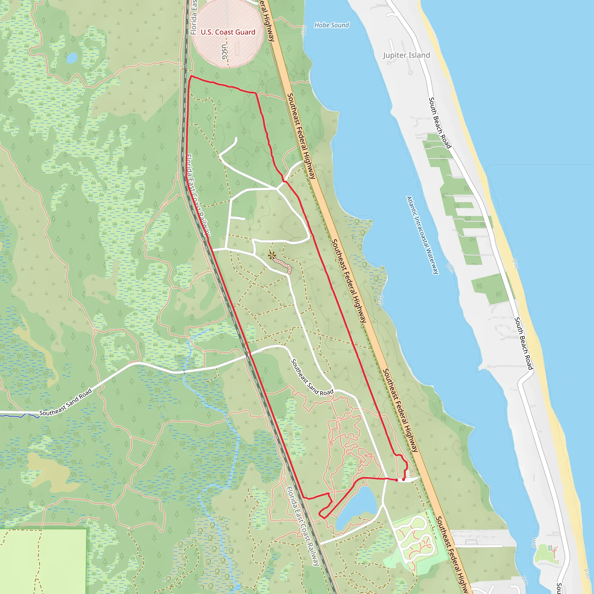 Green Loop Trail - JDSP mobile static map