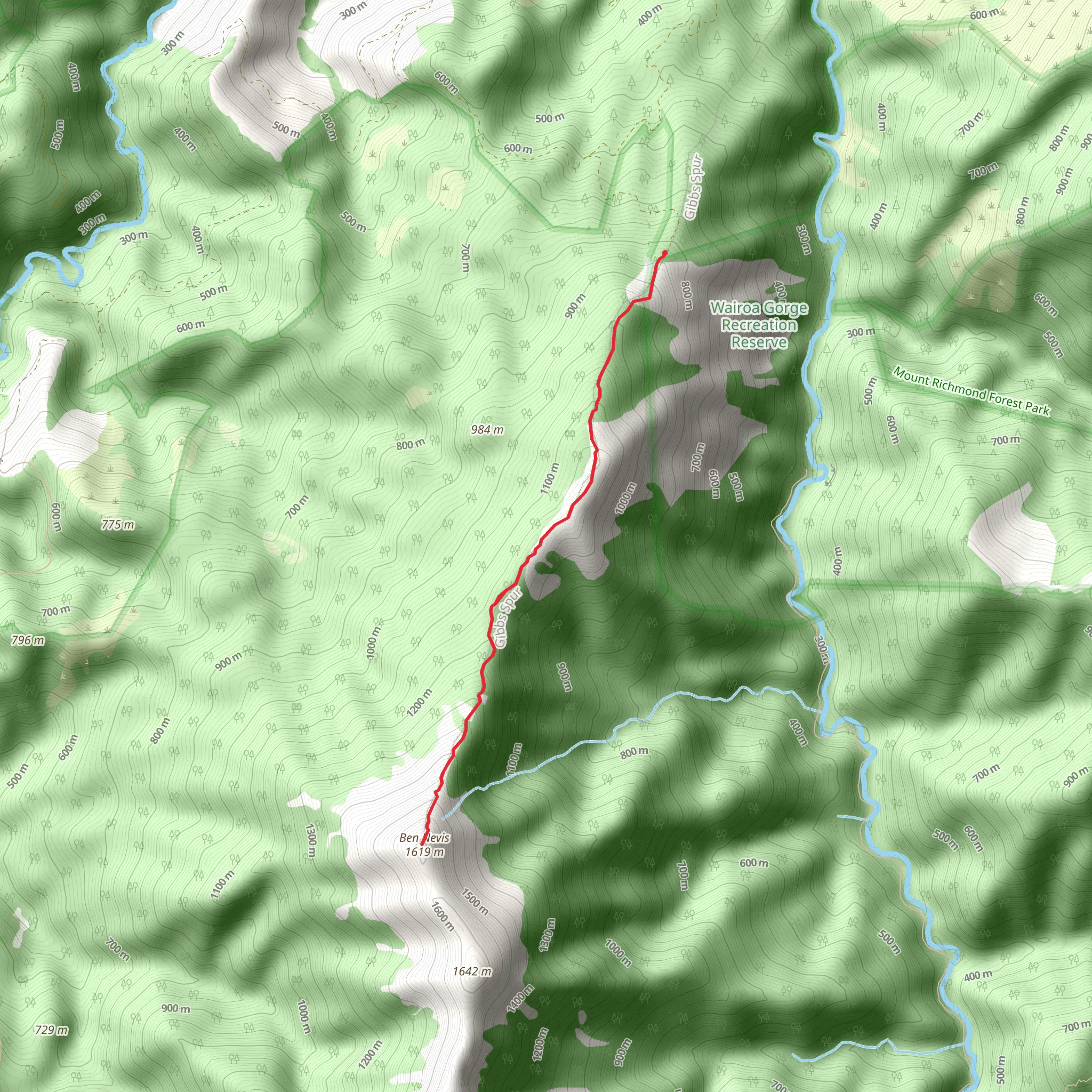 Ben Nevis Track mobile static map