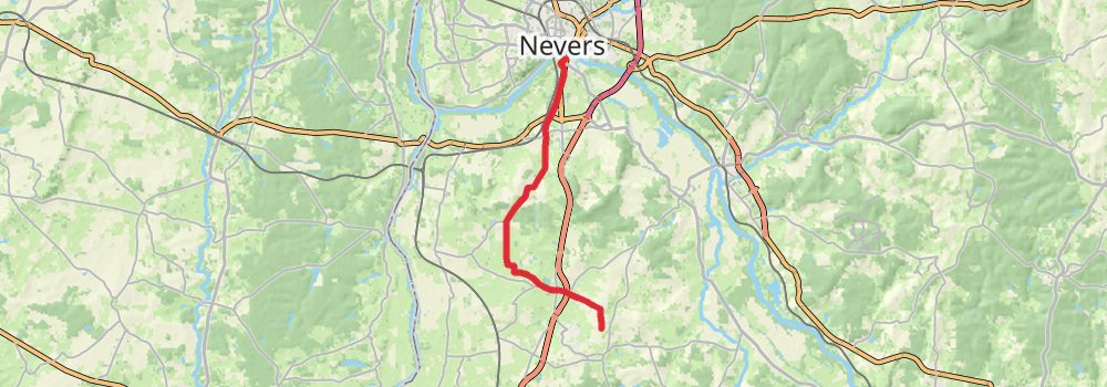 Camino Strasbourg-Saint Jean Pied de Port via Vézelay stage 34 Map