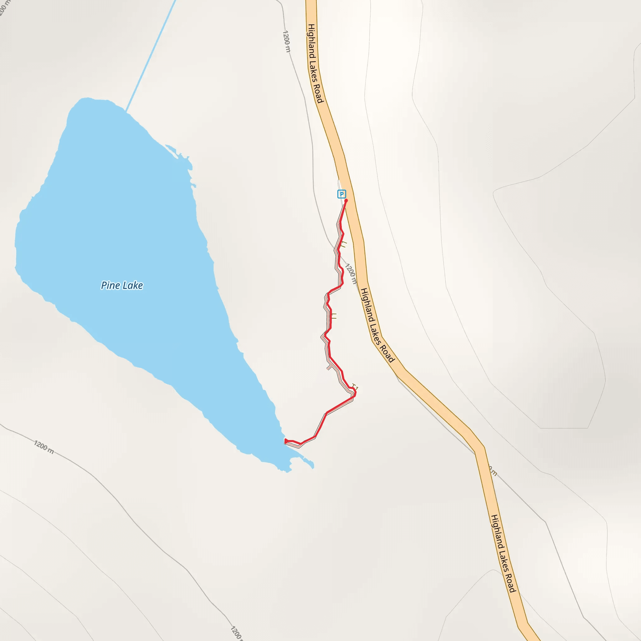 Pine Lake Walk mobile static map