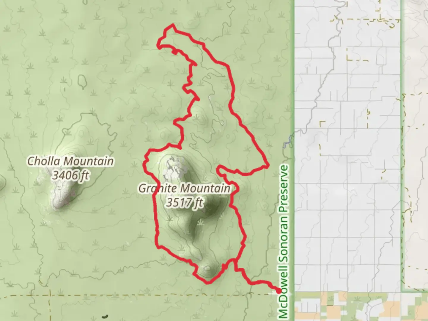 An image depicting the trail Bootlegger, Renegade and Dove Valley Loop Trail and its surrounding area.