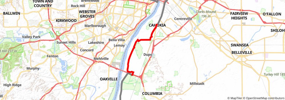American Discovery Trail South Route stage 139 Map