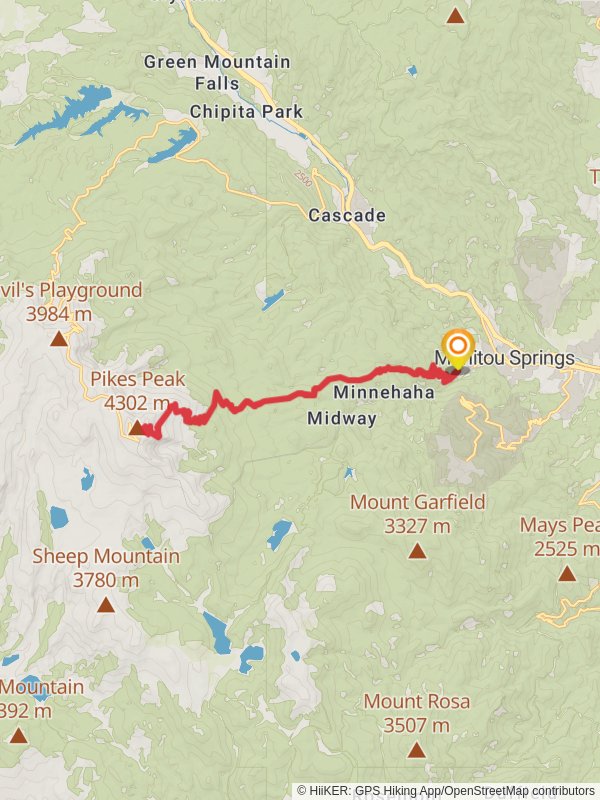 Pikes Peak via Barr Trail