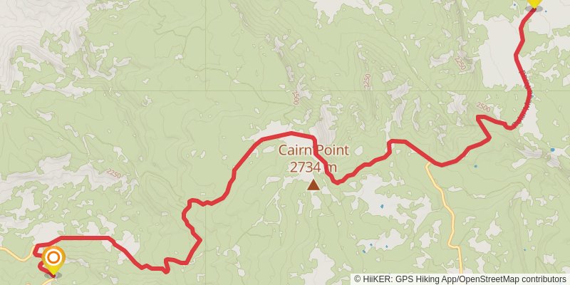 American Discovery Trail North Route stage 272 Map