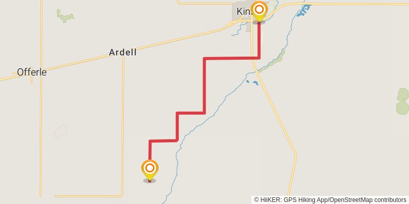American Discovery Trail - Kansas stage 29 Map