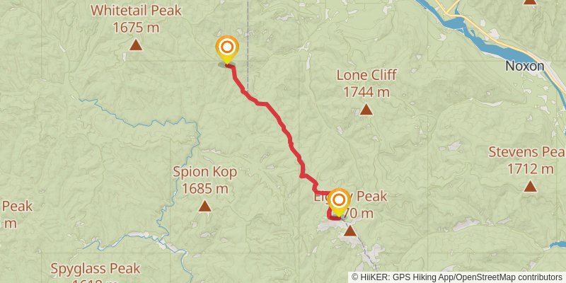 Ultra Pedestrian North Loop stage 9 Map