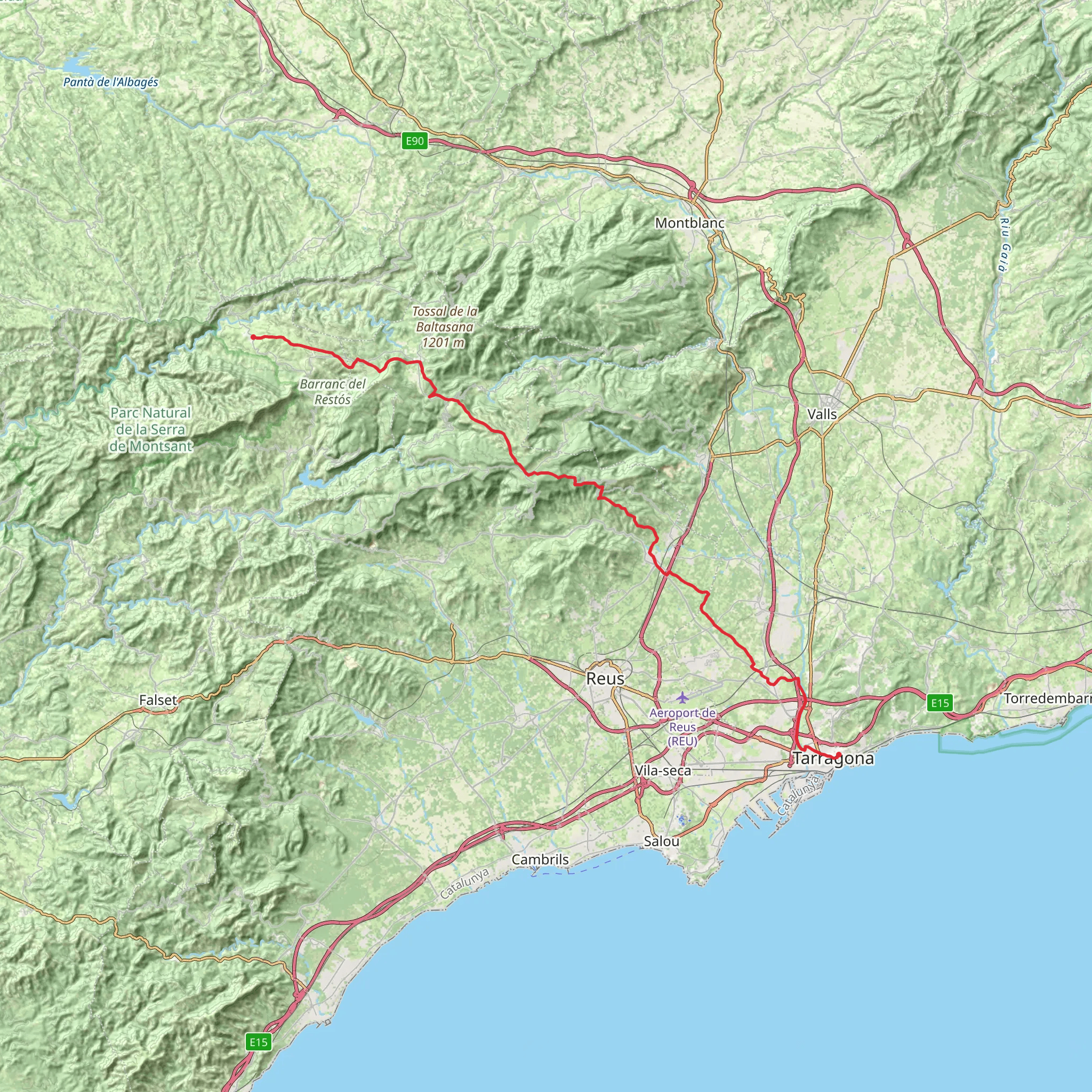 GR 65-5 - Camino de Santiago - Cataluña mobile static map