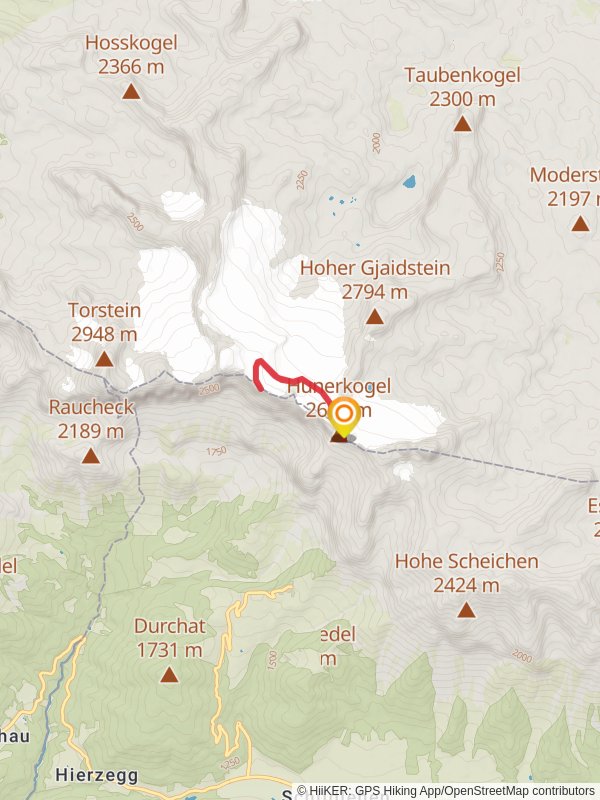 Seethalerhütte Snow Walk mobile static map