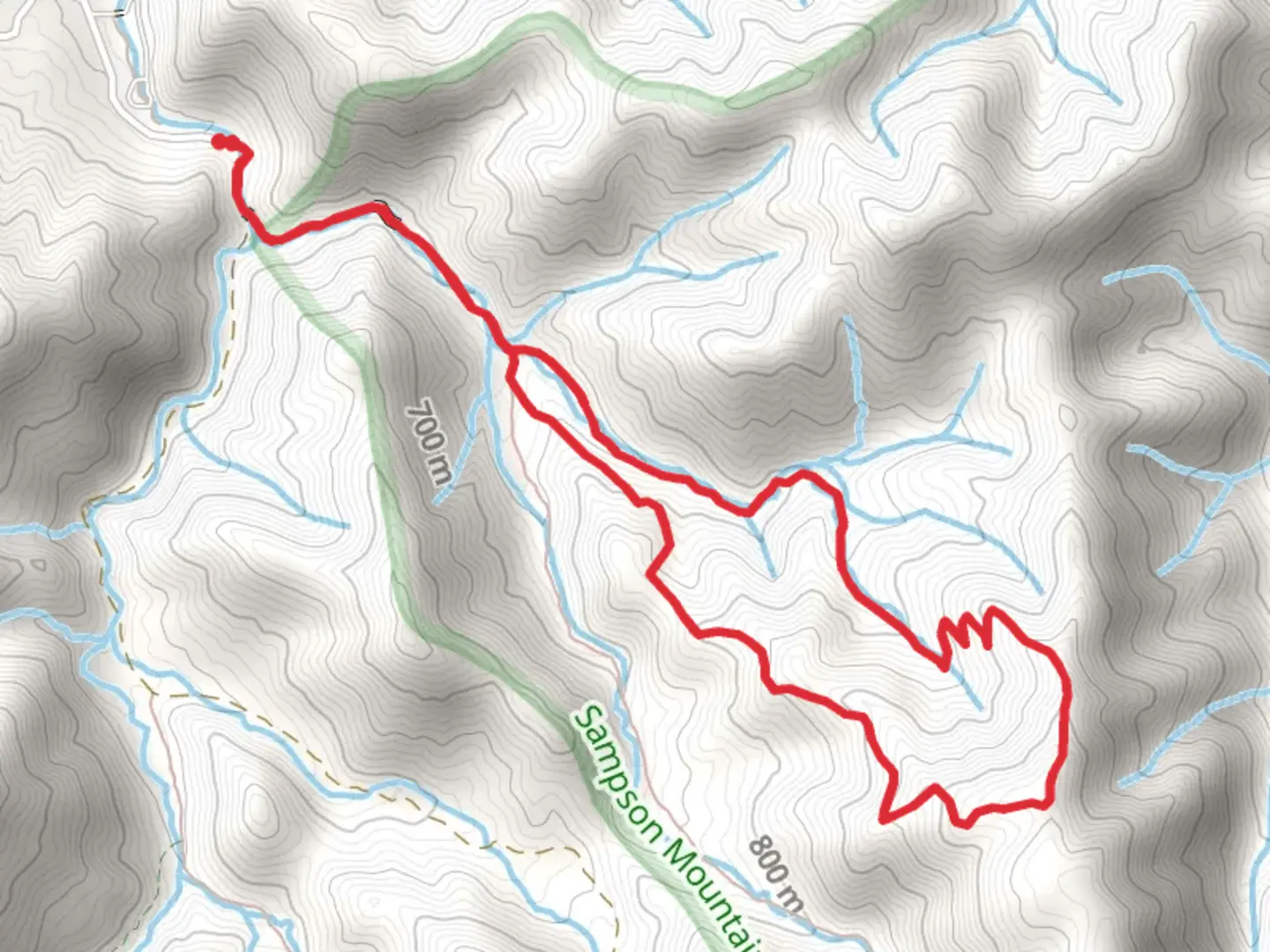An image depicting the trail Turkey Pen Cove Trail Loop and its surrounding area.