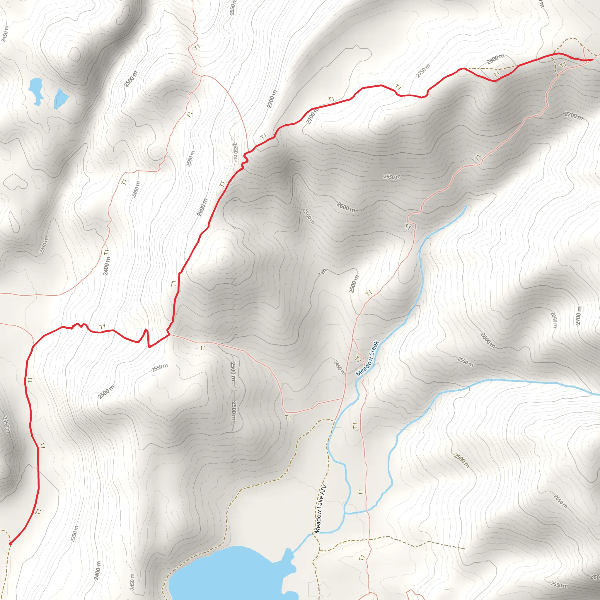 Little Half Moon Trail mobile static map