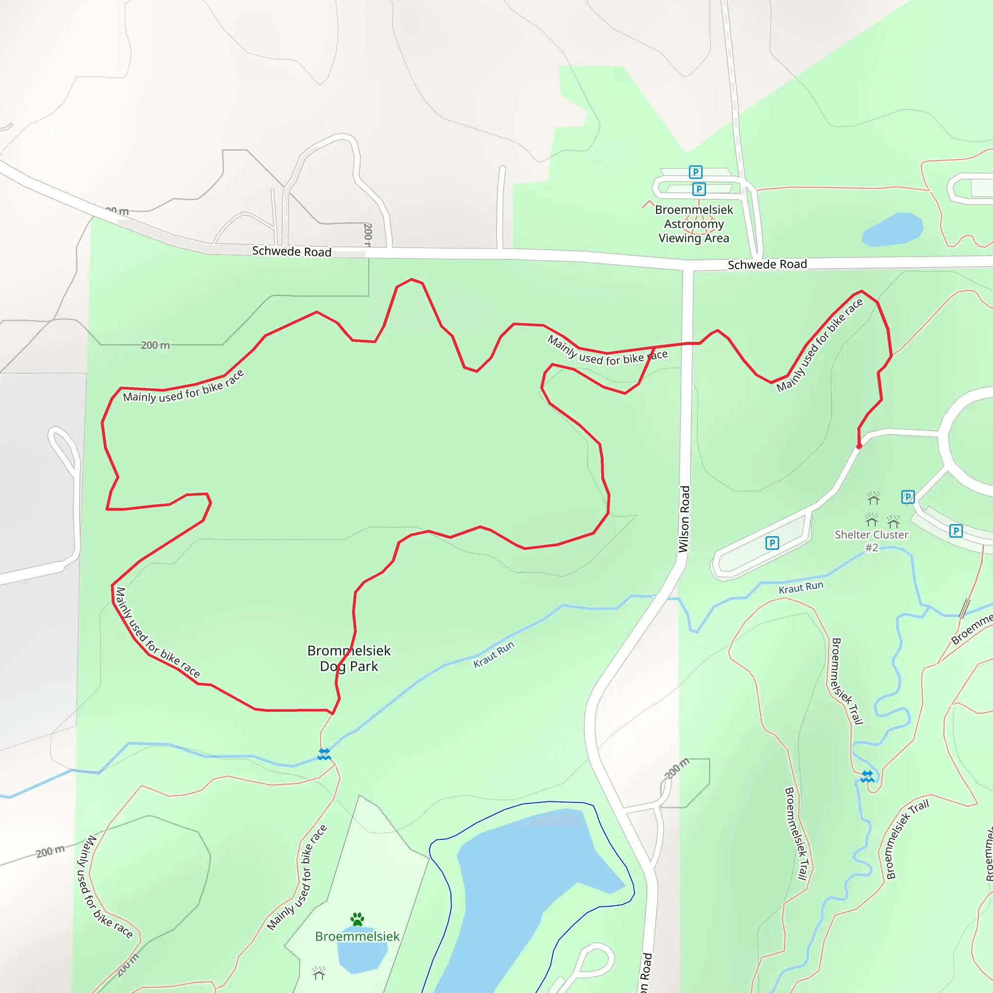 Brommelsiek Dog Park Loop mobile static map
