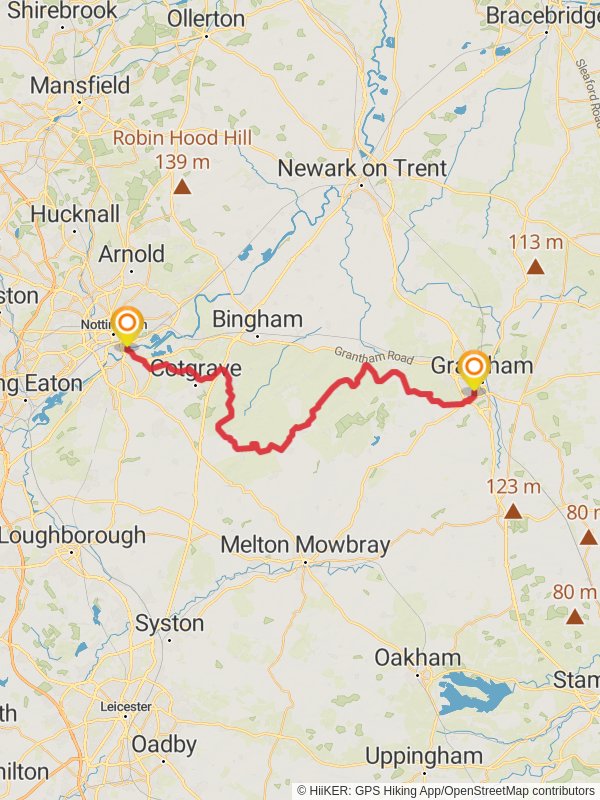 Grantham Canal Walk Nottinghamshire England