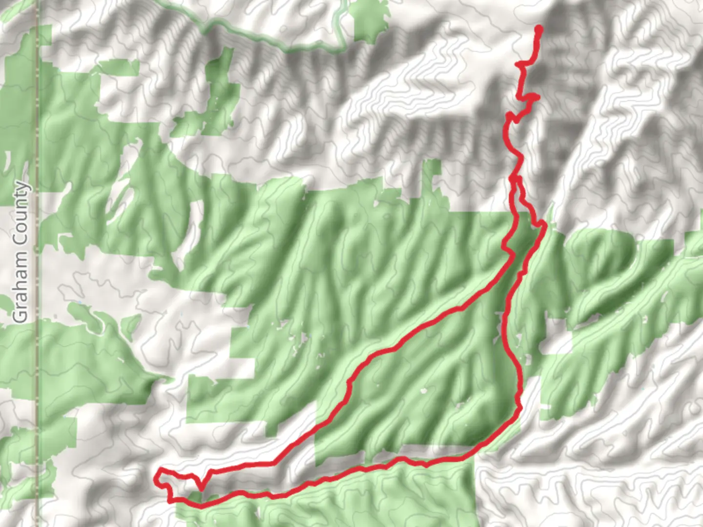 An image depicting the trail McBride Mesa and East Eagle via Chitty Creek Trail and its surrounding area.