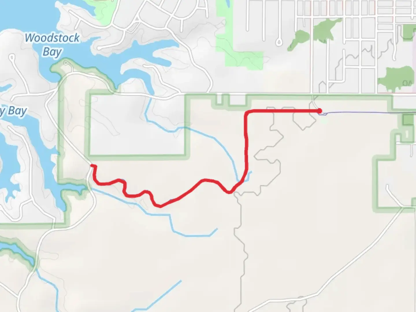 An image depicting the trail Millenium Trail and its surrounding area.