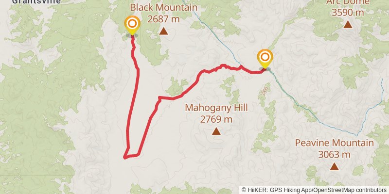 American Discovery Trail North Route stage 340 Map