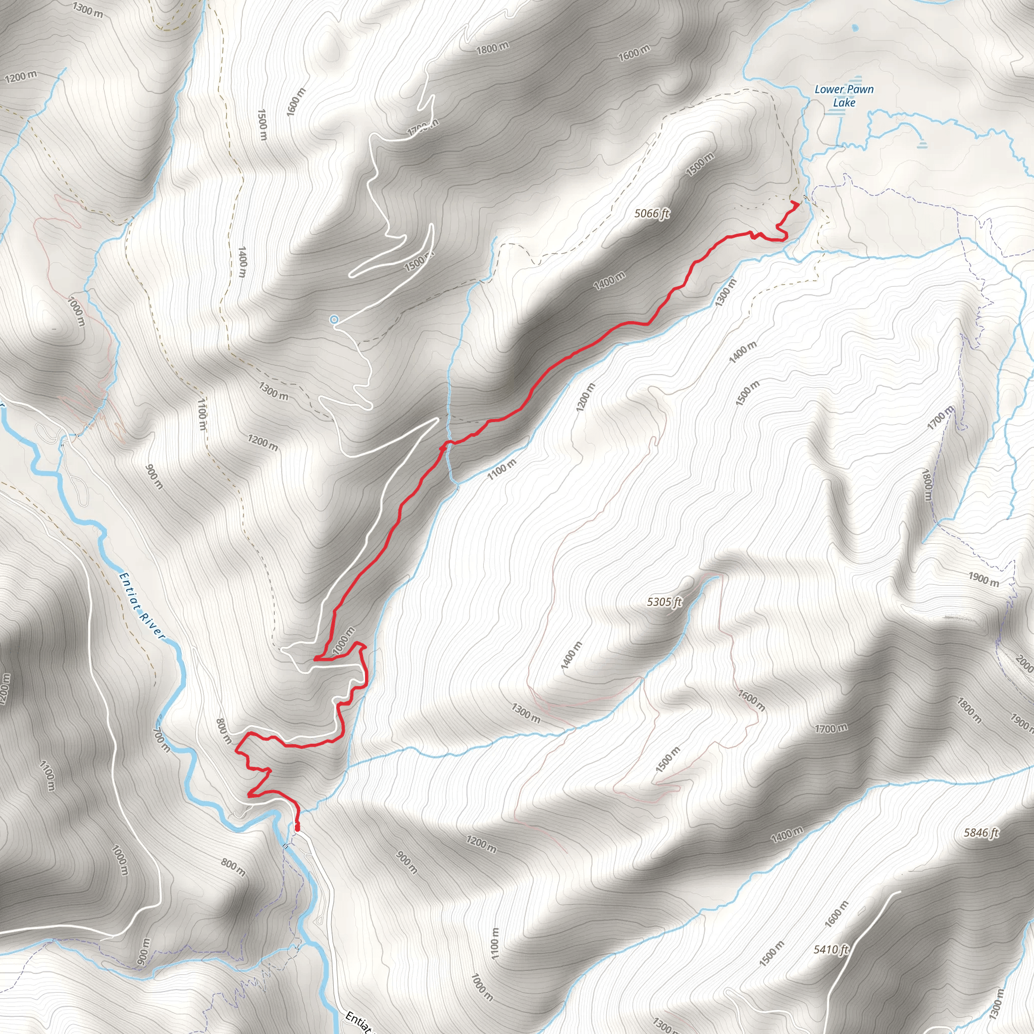 Lake Creek Trail mobile static map