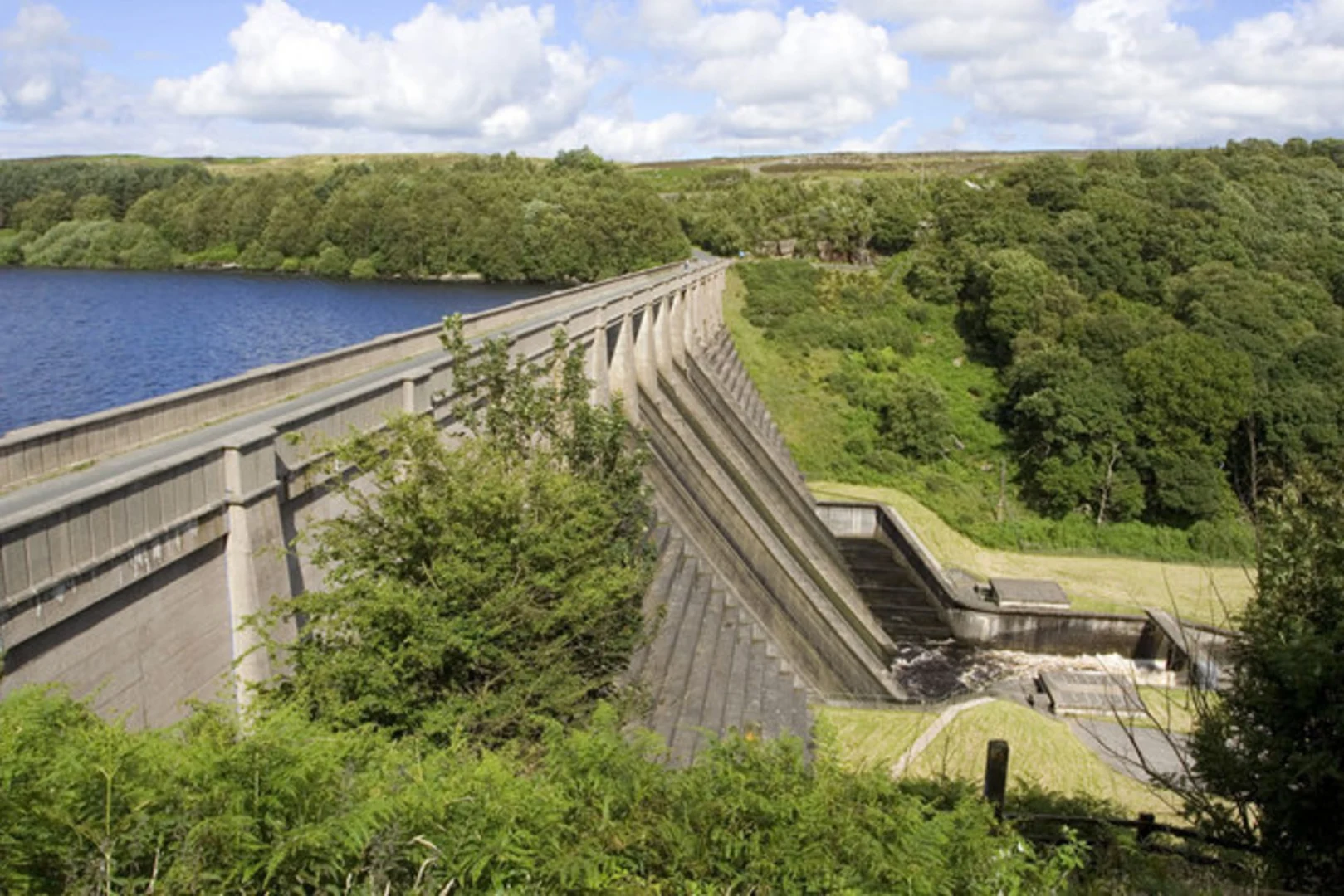 An image depicting the trail Thruscross Reservoir Loop and its surrounding area.