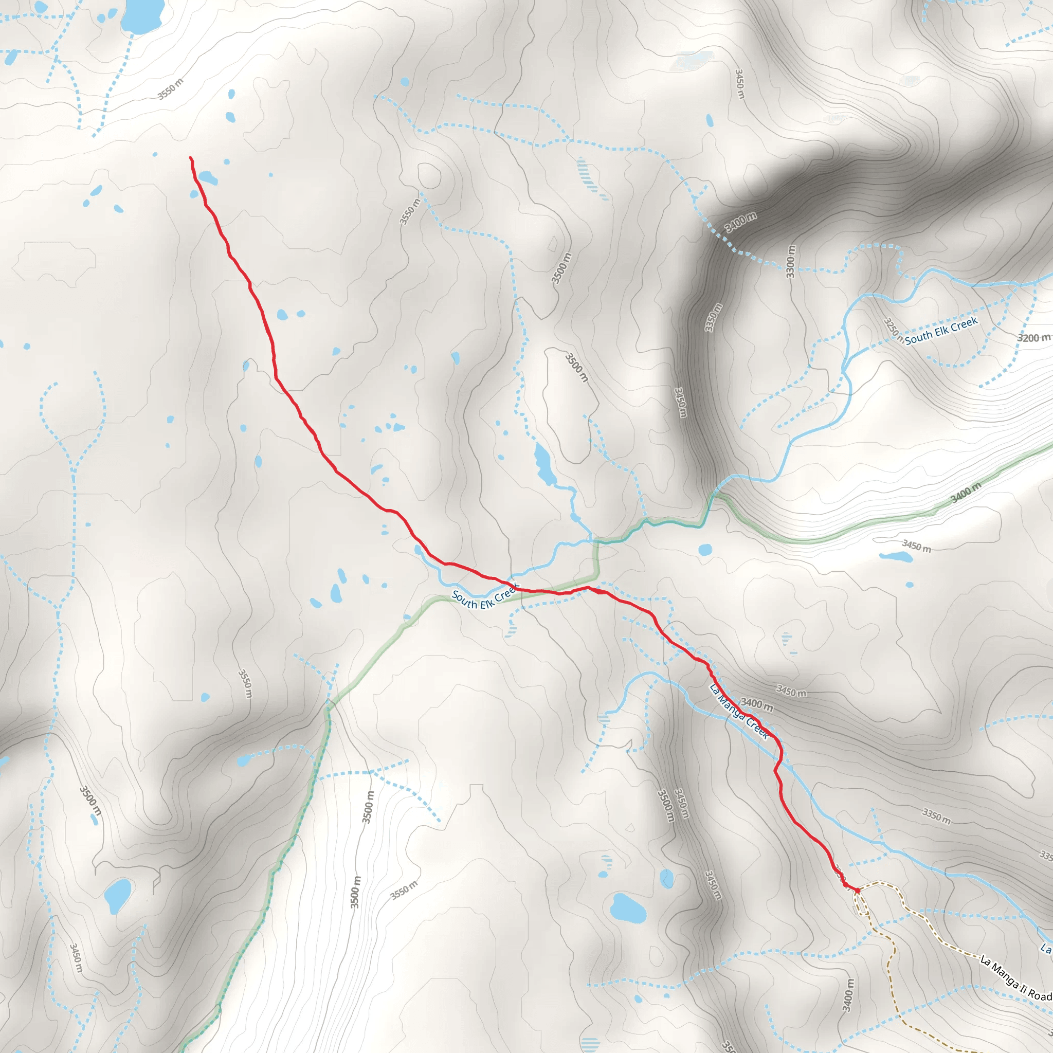 Red Lake Trail mobile static map