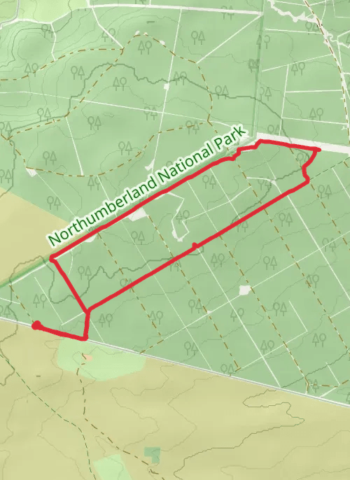 Northumberland Walking mobile static map
