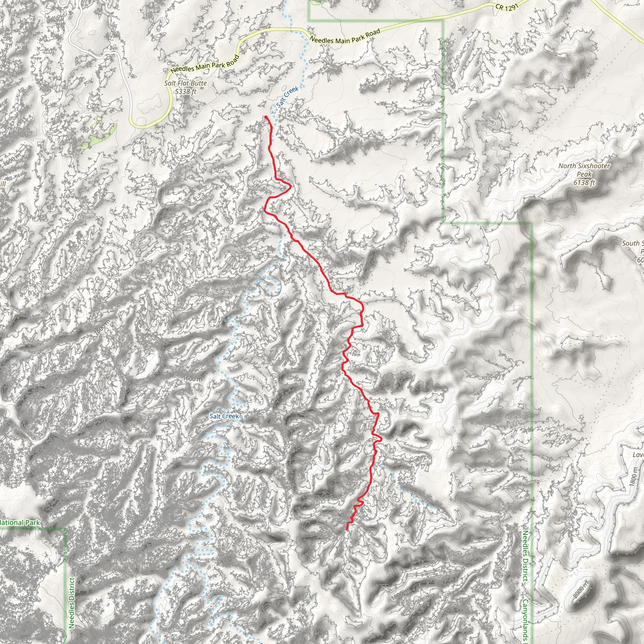 Horse Canyon Road Trail mobile static map