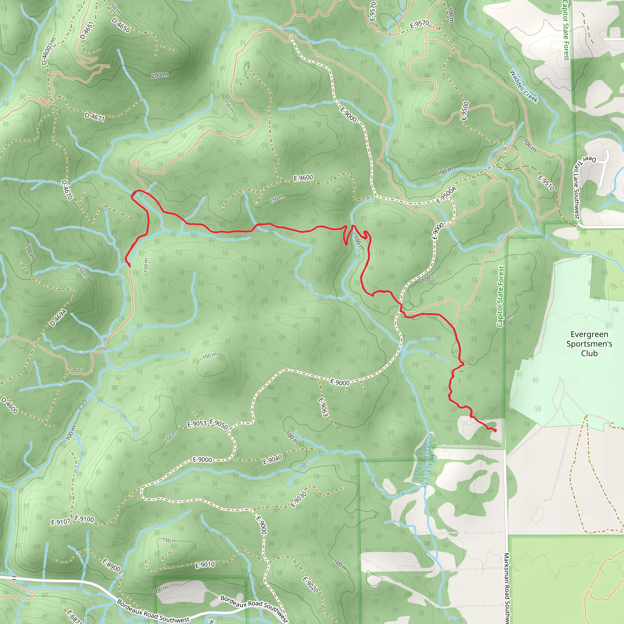 Mima Falls East and West mobile static map