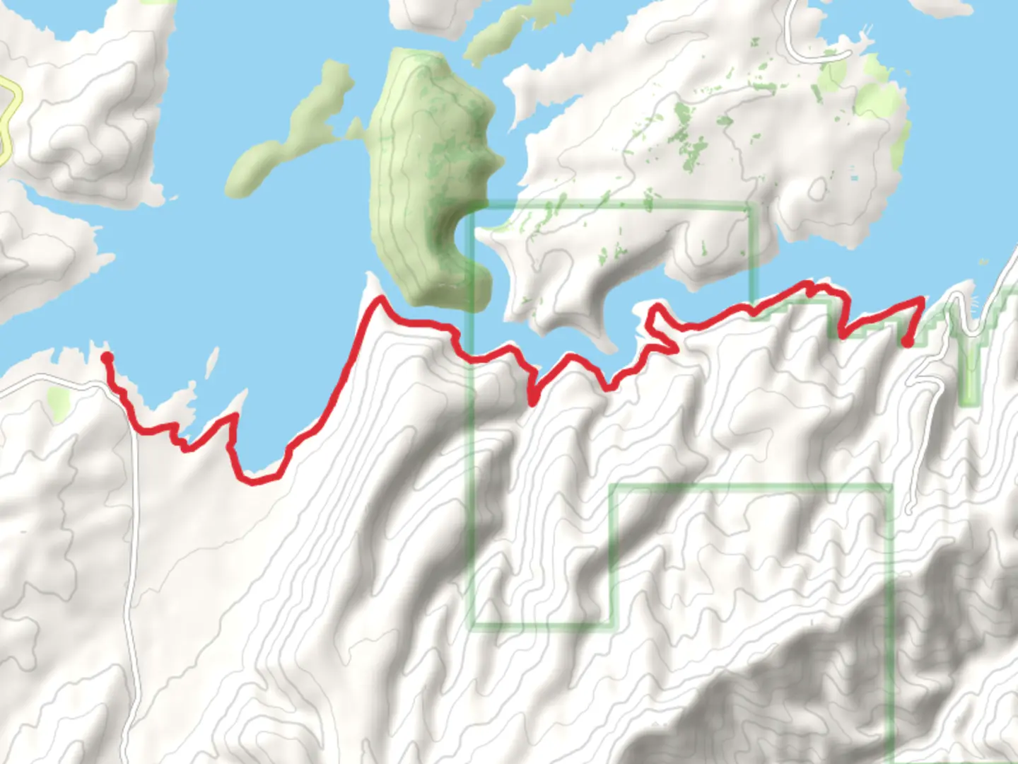 An image depicting the trail Strawberry Narrows Trail - Strawberry Reservoir and its surrounding area.