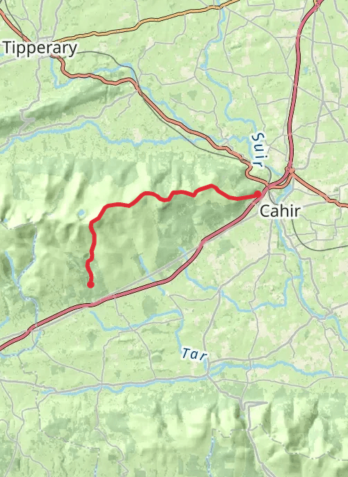 Eastern Galtees mobile static map