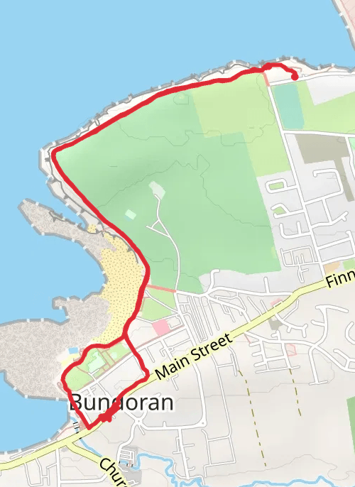 County Donegal Walking mobile static map