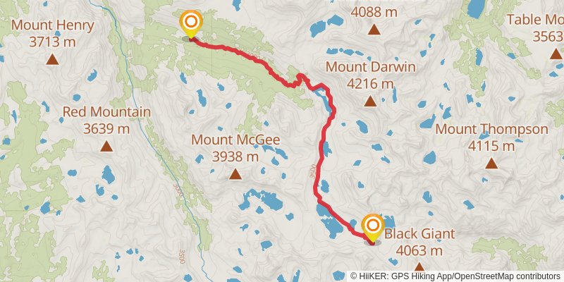 South Lake To North Lake stage 3 Map
