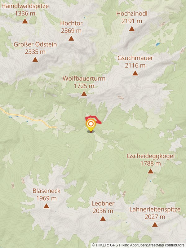 Via the Ebnerbauer to the Kölblalm mobile static map