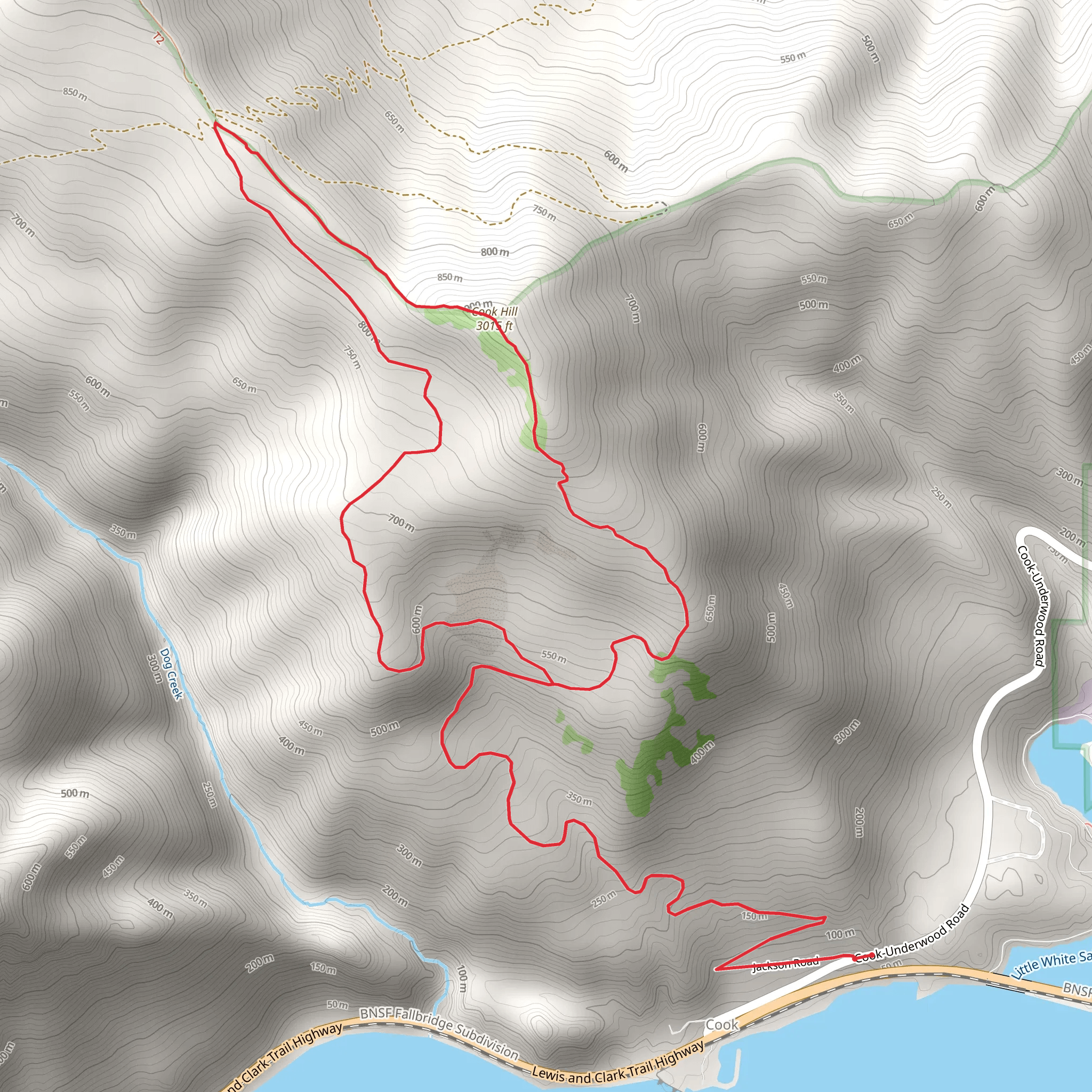 Cook Hill Loop mobile static map