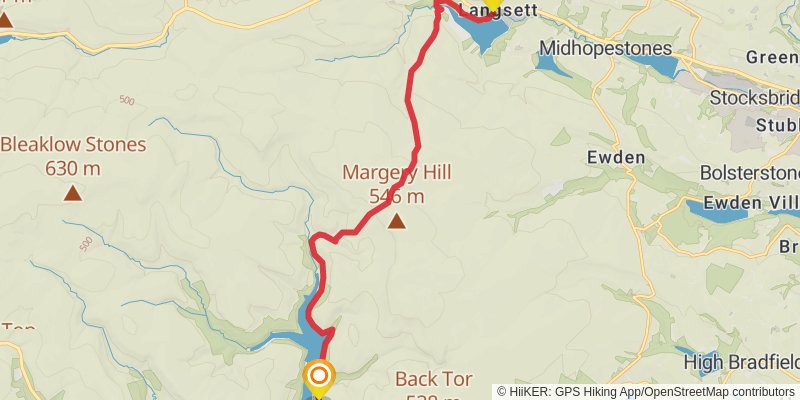 Bradfield Boundary Walk stage 4 Map